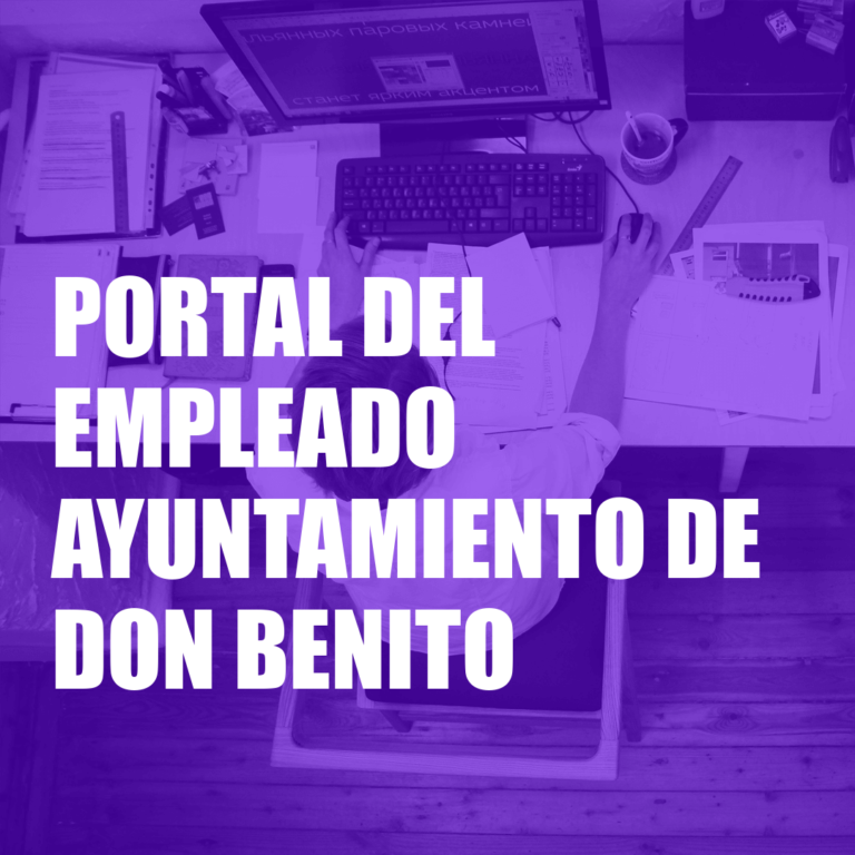 Portal del Empleado Ayuntamiento de Don Benito