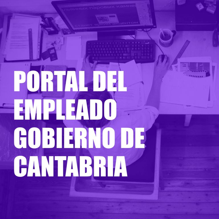 Portal del Empleado Gobierno de Cantabria