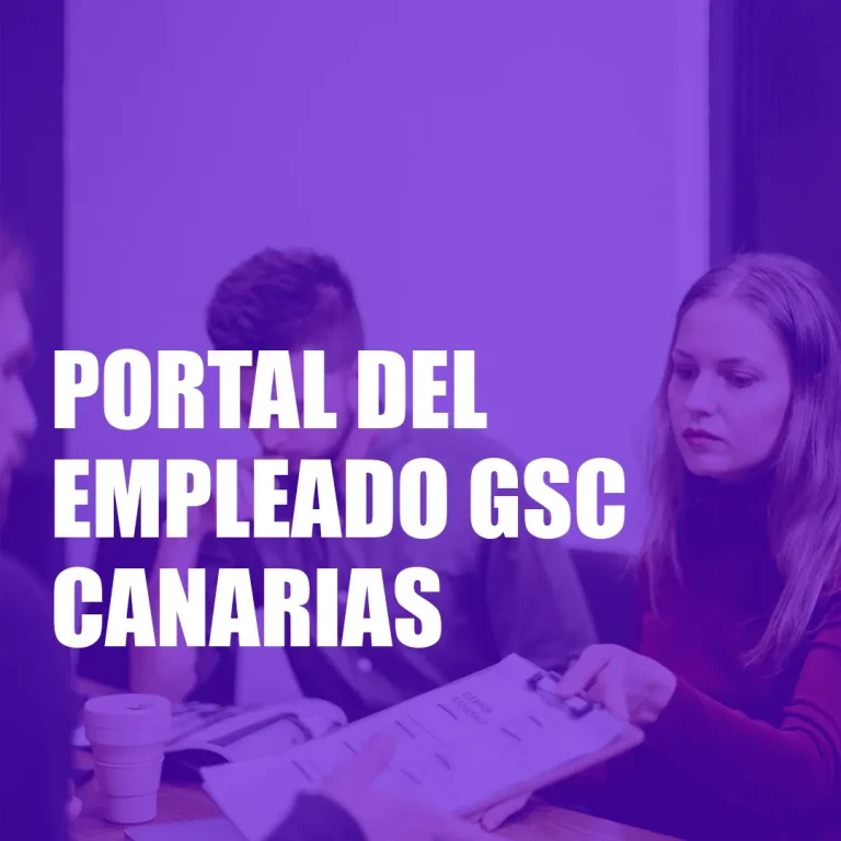 Portal del Empleado GSC Canarias