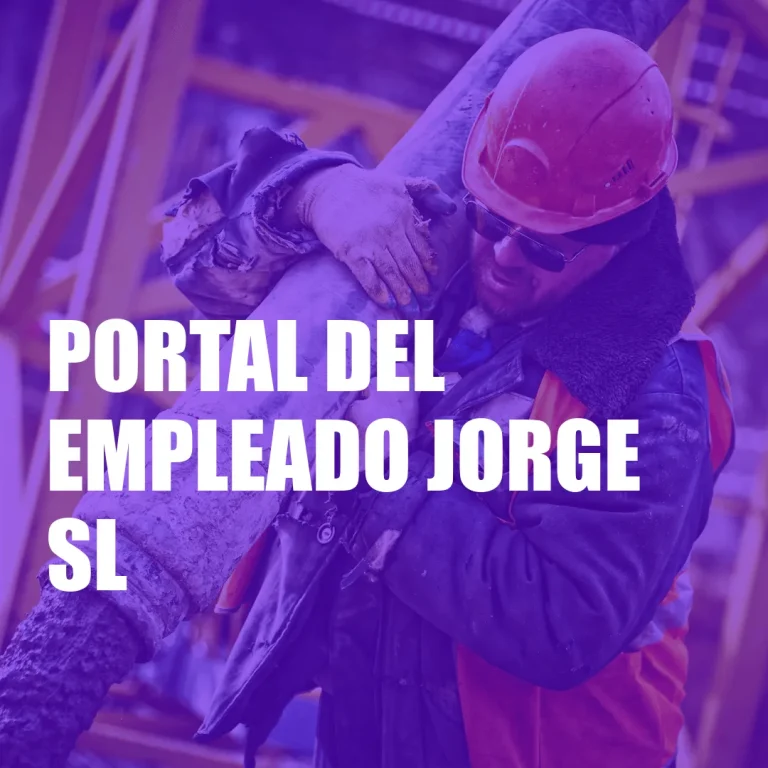 Portal del Empleado Jorge SL