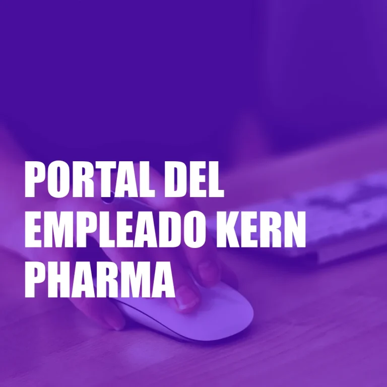 Portal del Empleado Kern Pharma