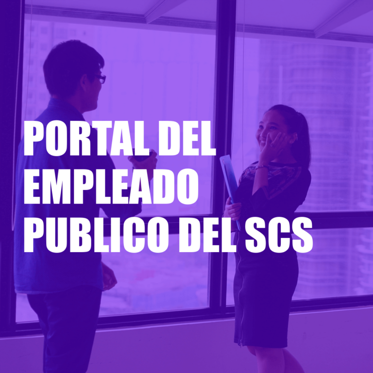 Portal del Empleado Publico del SCS