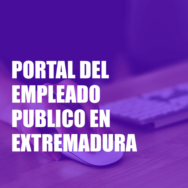 Portal del Empleado Publico en Extremadura