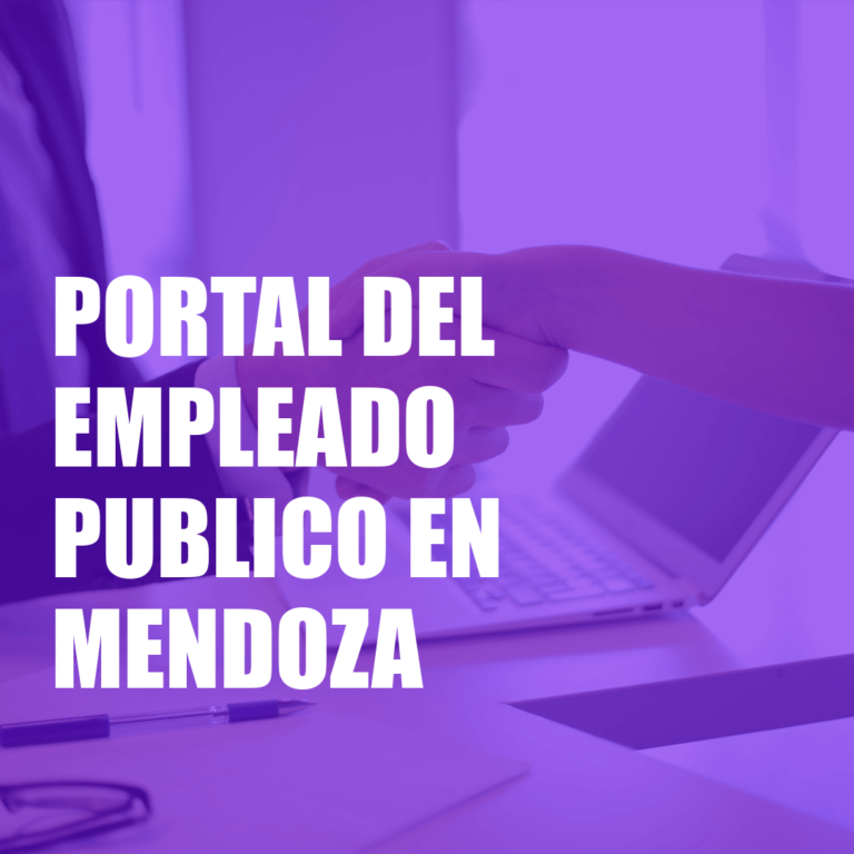 Portal del Empleado Público en Mendoza