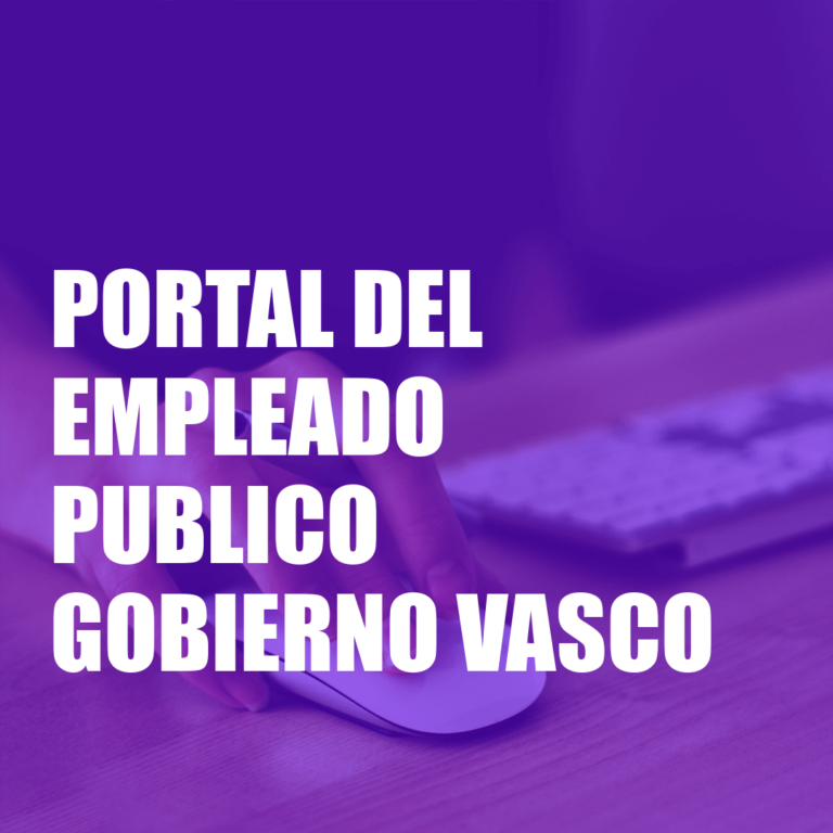 Portal del Empleado Publico Gobierno Vasco