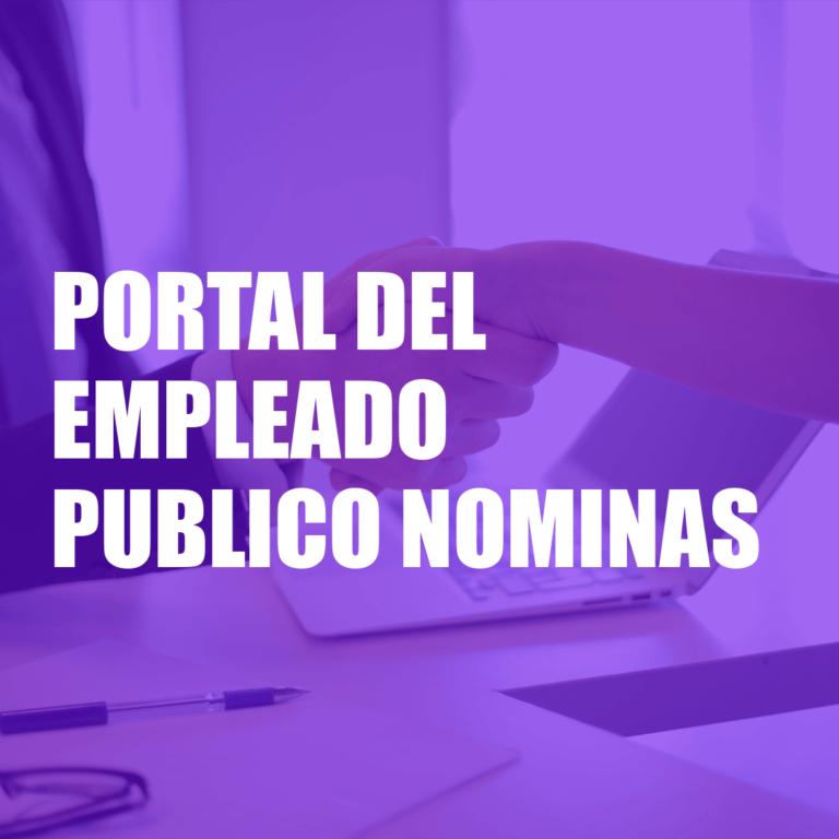 Portal del Empleado Público Nóminas