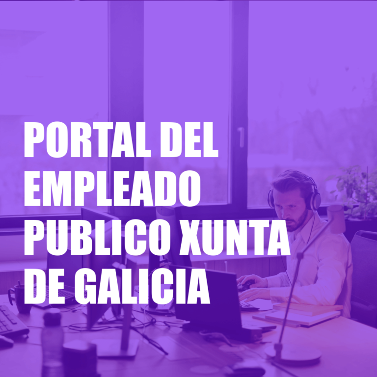 Portal del Empleado Público Xunta de Galicia