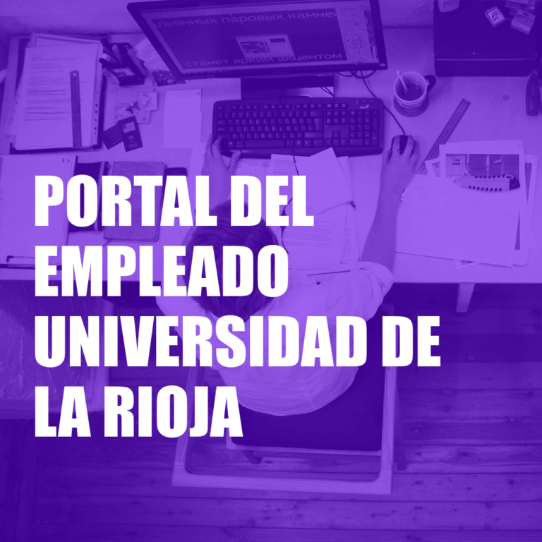 Portal del Empleado Universidad de la Rioja