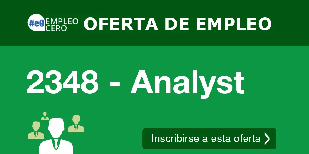 2348 - Analyst