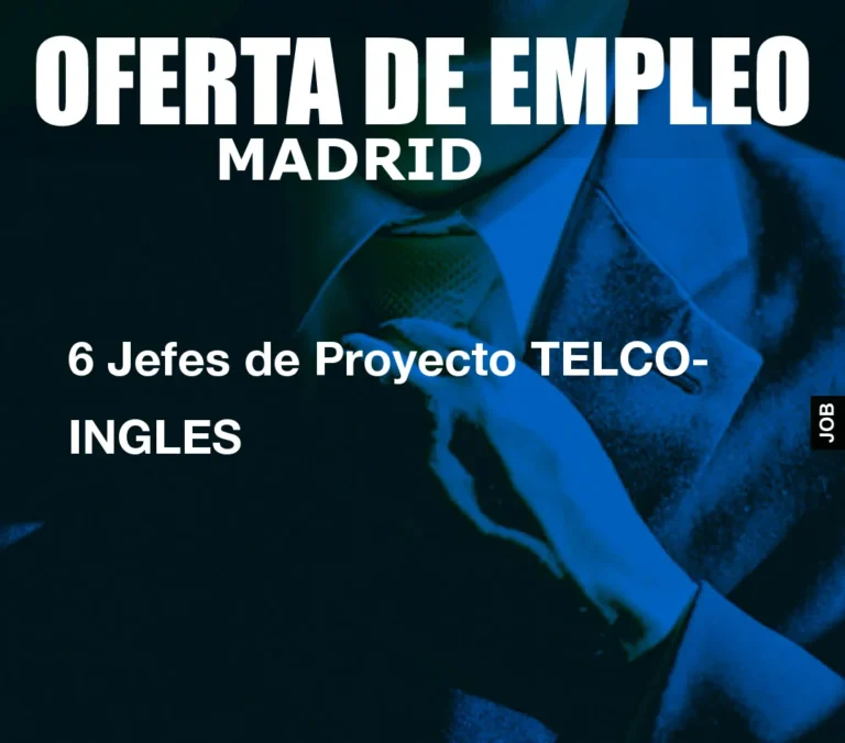 6 Jefes de Proyecto TELCO- INGLES