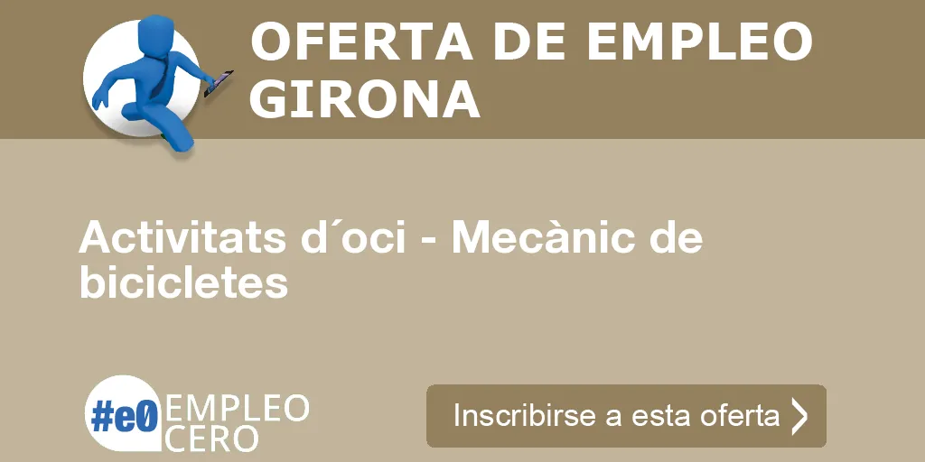 Activitats d´oci - Mecànic de bicicletes Activitats d´oci - Mecànic de bicicletes