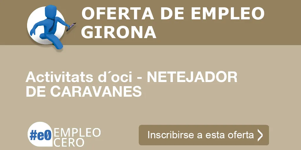 Activitats d´oci - NETEJADOR DE CARAVANES Activitats d´oci - NETEJADOR DE CARAVANES