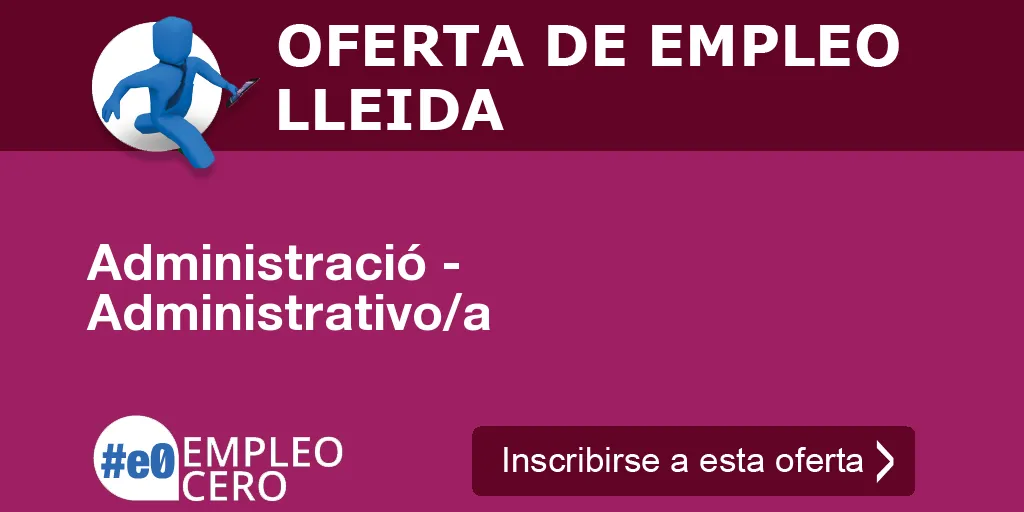 Administració - Administrativo/a