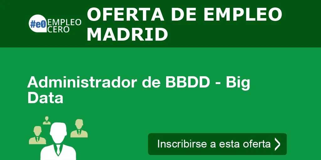 Administrador de BBDD - Big Data