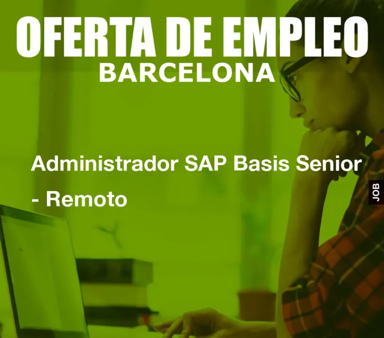 Administrador SAP Basis Senior – Remoto
