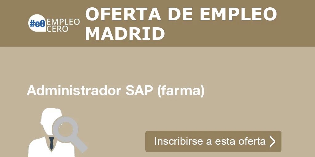 Administrador SAP (farma) Administrador SAP (farma)