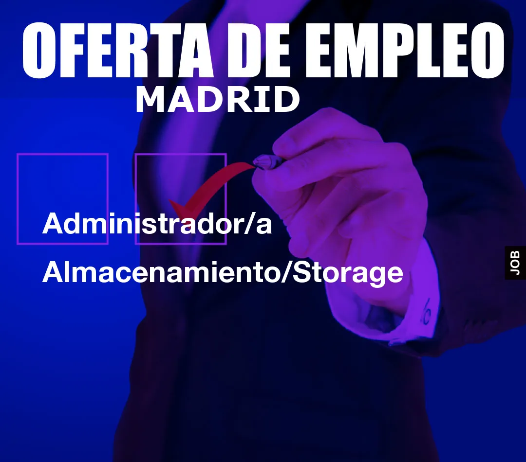Administrador/a Almacenamiento/Storage