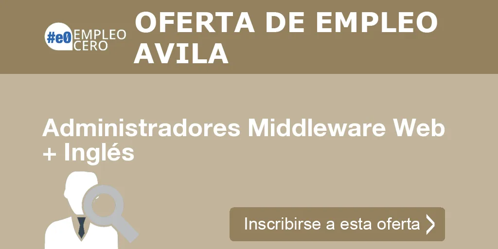 Administradores Middleware Web + Inglés