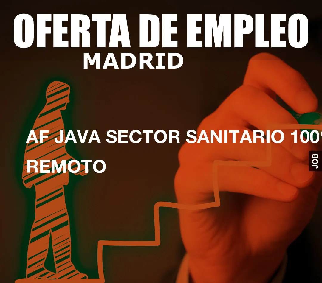 AF JAVA SECTOR SANITARIO 100% REMOTO AF JAVA SECTOR SANITARIO 100% REMOTO