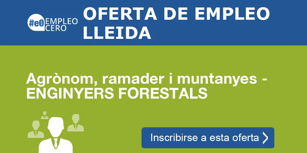 Agrònom, ramader i muntanyes - ENGINYERS FORESTALS Agrònom, ramader i muntanyes - ENGINYERS FORESTALS