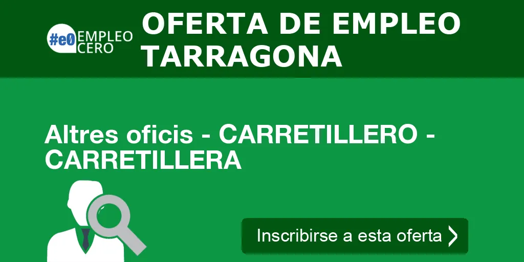 Altres oficis - CARRETILLERO - CARRETILLERA