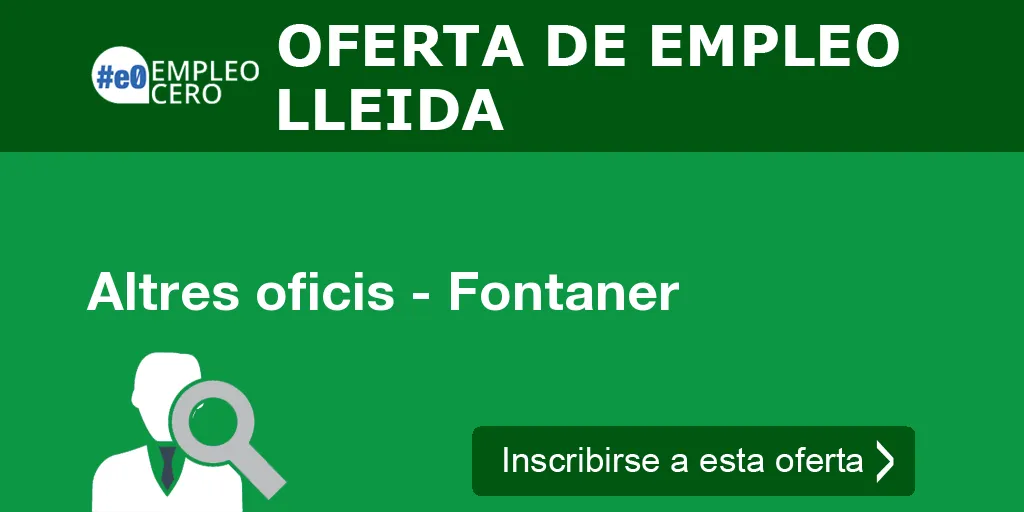 Altres oficis - Fontaner Altres oficis - Fontaner