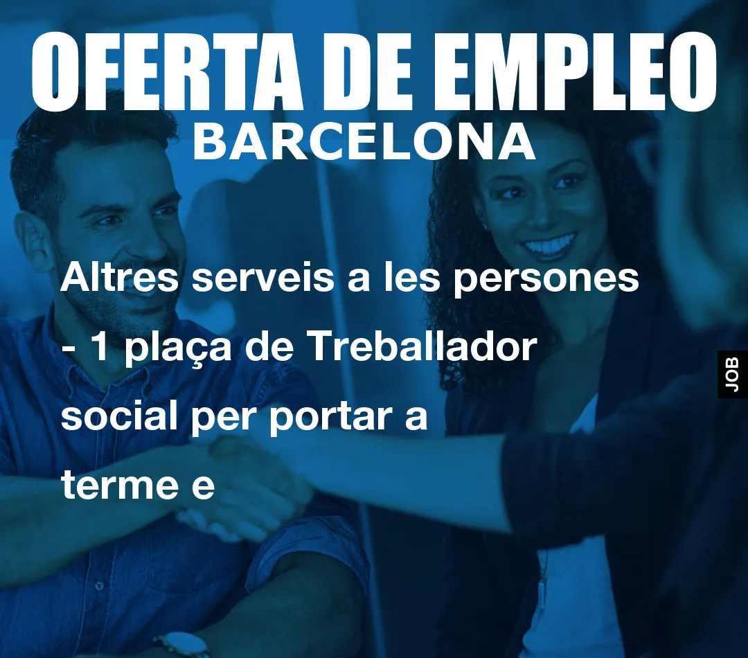 Altres serveis a les persones – 1 pla