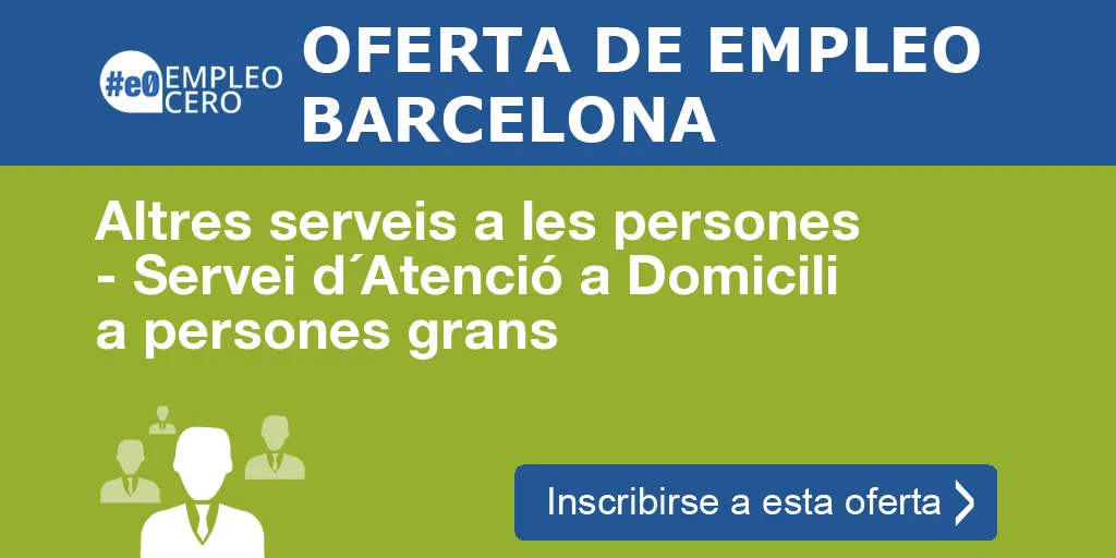 Altres serveis a les persones - Servei d´Atenció a Domicili a persones grans Altres serveis a les persones - Servei d´Atenció a Domicili a persones grans