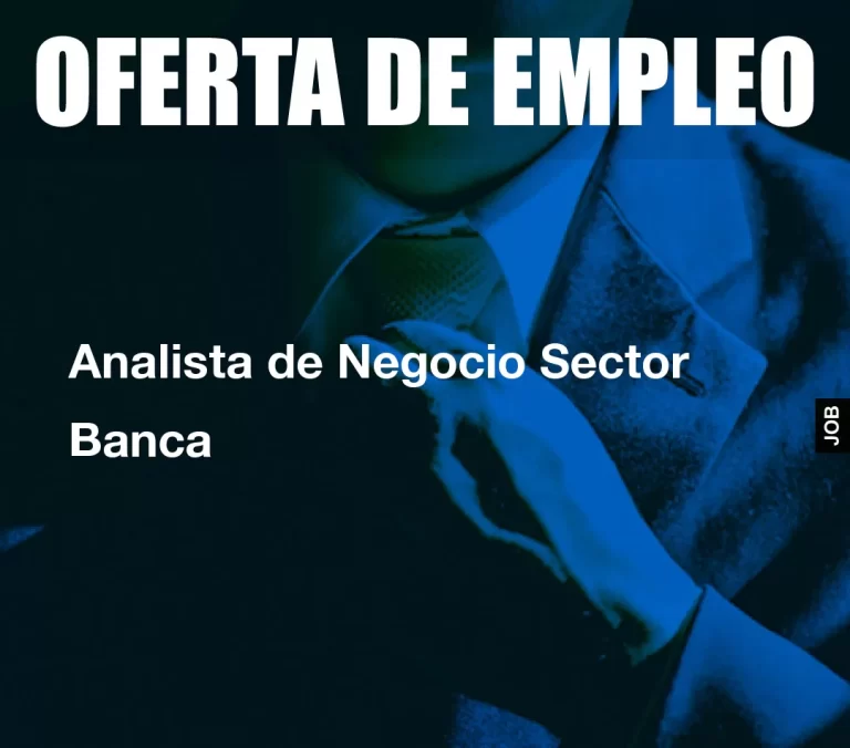 Analista de Negocio Sector Banca