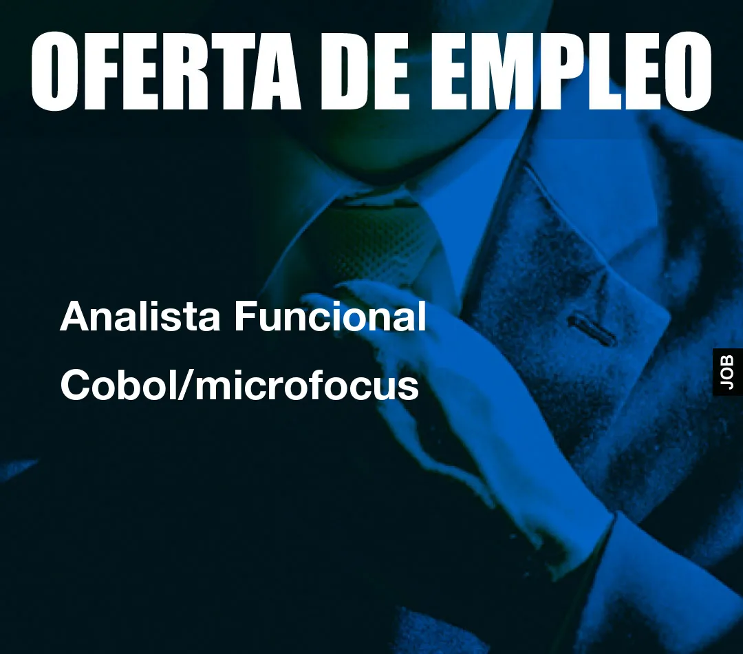 Analista Funcional Cobol/microfocus Analista Funcional Cobol/microfocus
