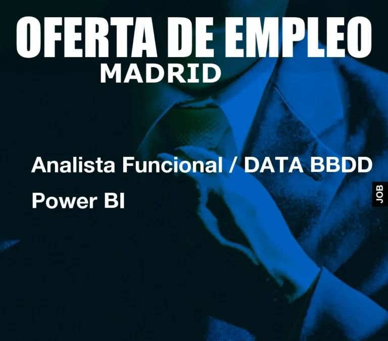 Analista Funcional / DATA BBDD Power BI