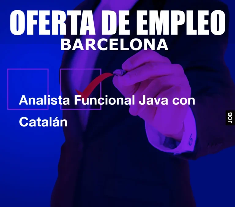 Analista Funcional Java con Catalán