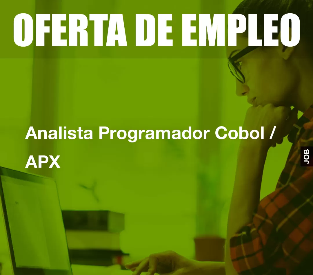 Analista Programador Cobol / APX Analista Programador Cobol / APX