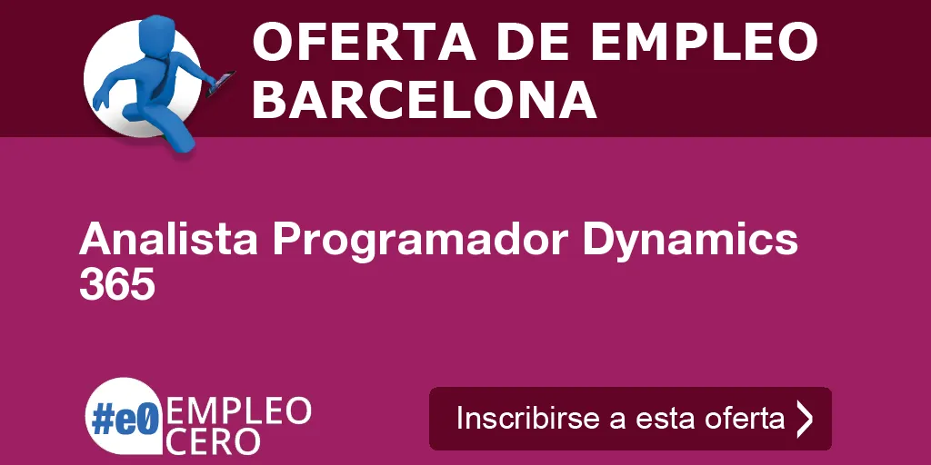 Analista Programador Dynamics 365 Analista Programador Dynamics 365