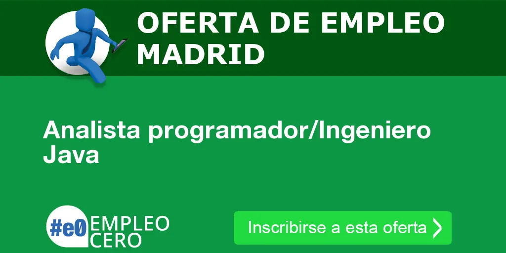 Analista programador/Ingeniero Java Analista programador/Ingeniero Java