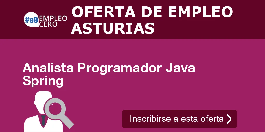 Analista Programador Java Spring Analista Programador Java Spring