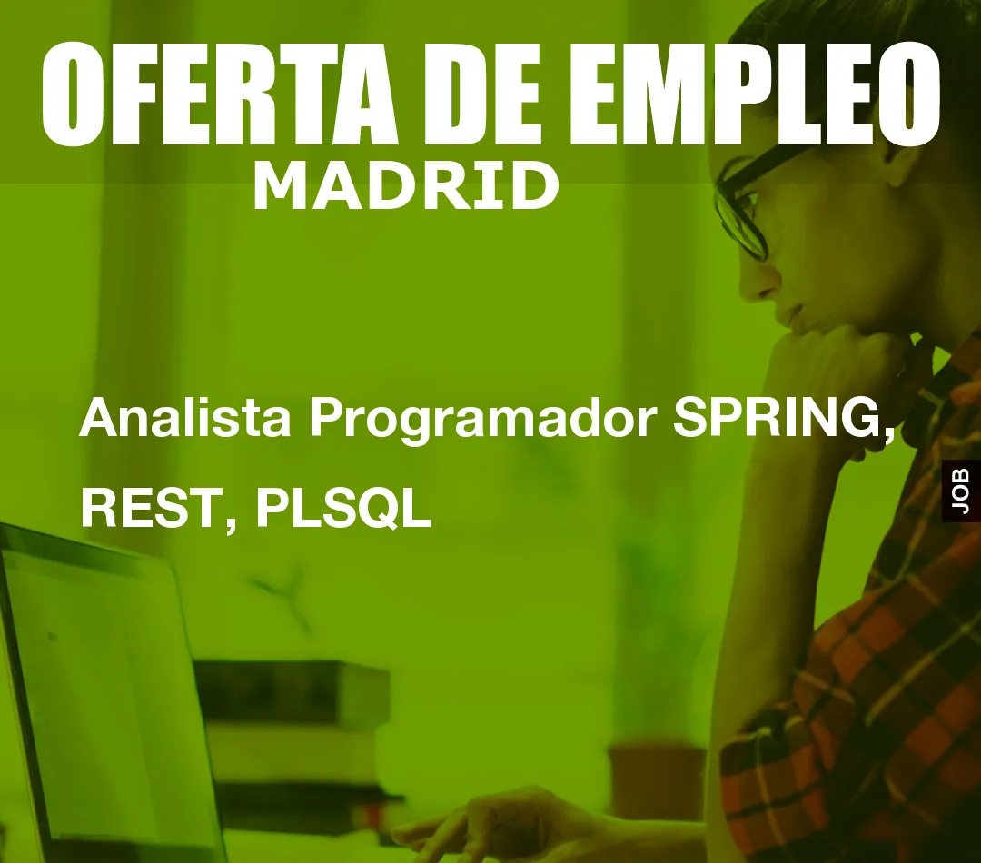 Analista Programador SPRING, REST, PLSQL