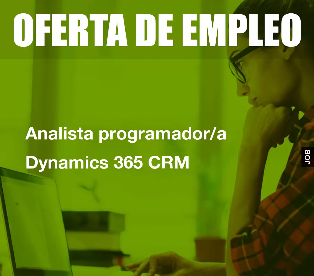 Analista programador/a Dynamics 365 CRM Analista programador/a Dynamics 365 CRM