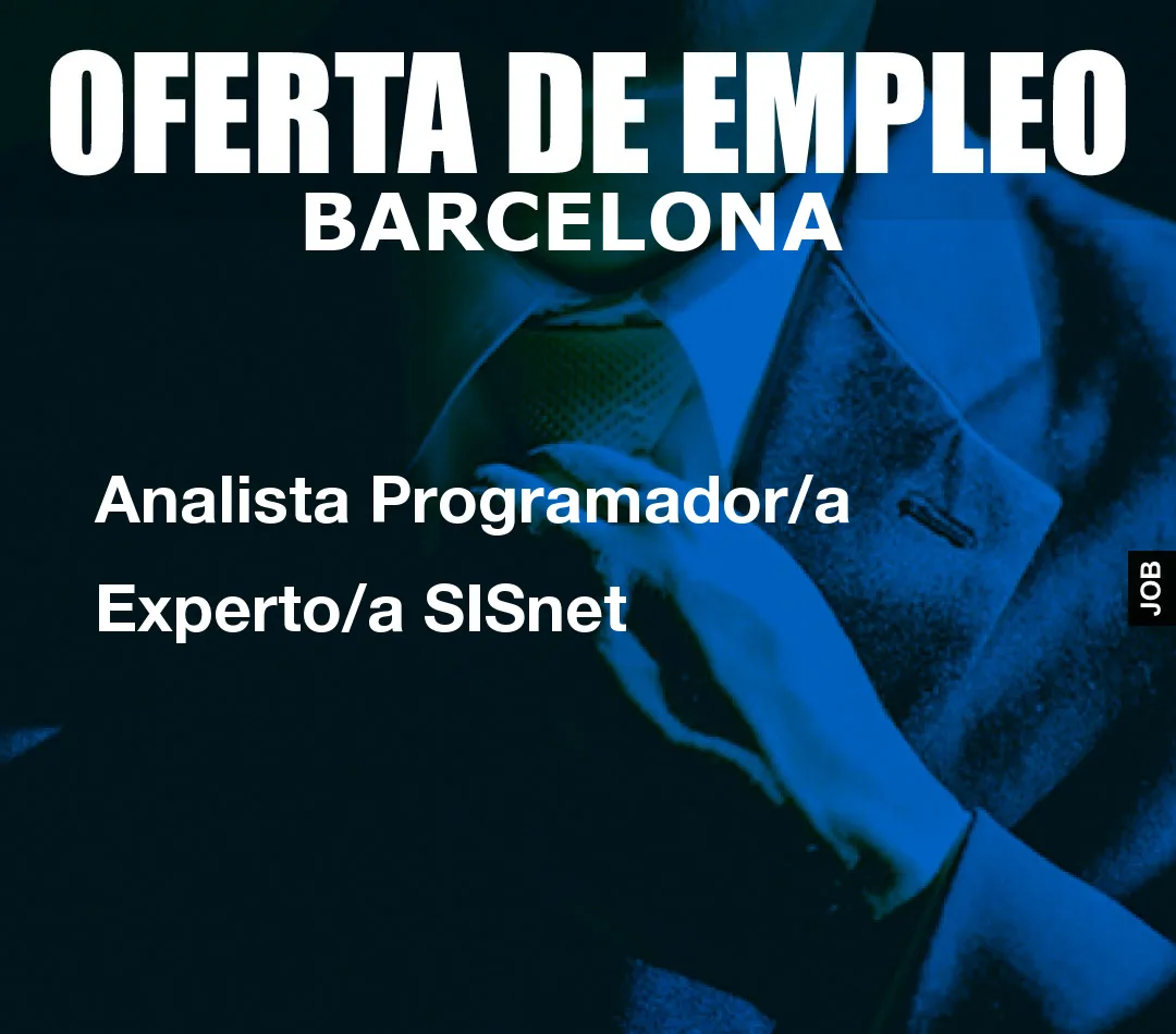 Analista Programador/a Experto/a SISnet Analista Programador/a Experto/a SISnet