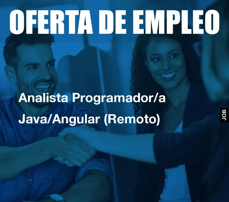 Analista Programador/a Java/Angular (Remoto)