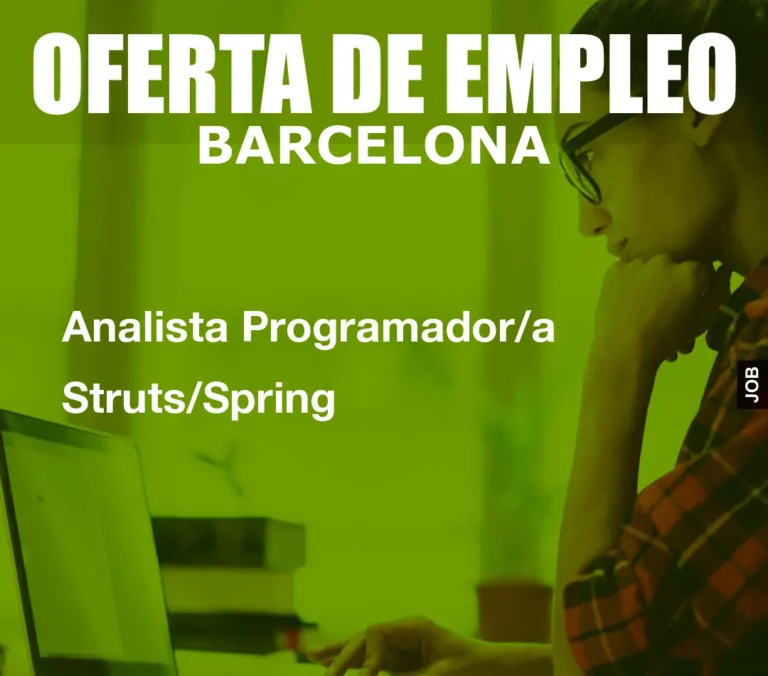 Analista Programador/a Struts/Spring