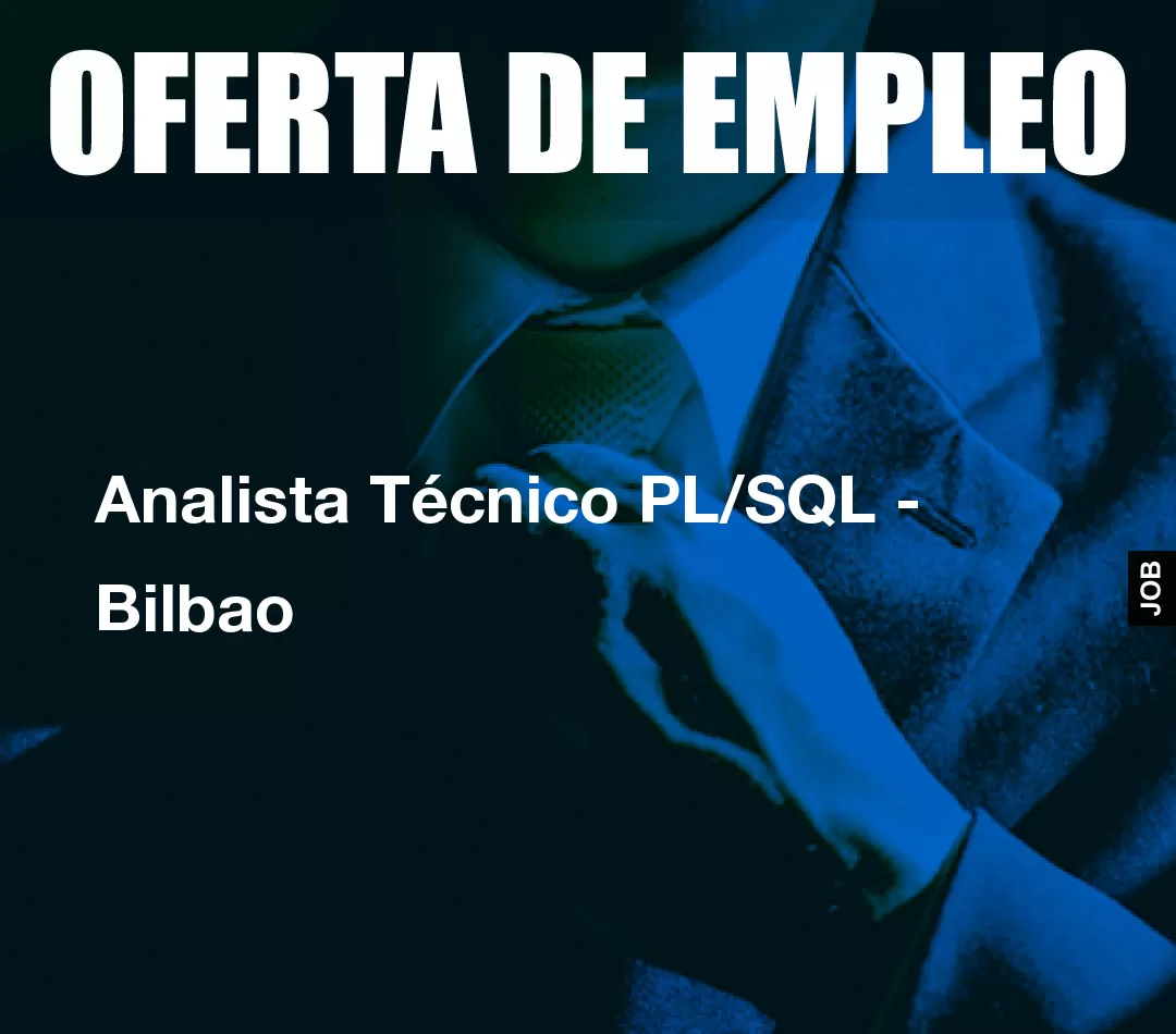Analista Técnico PL/SQL - Bilbao Analista Técnico PL/SQL - Bilbao
