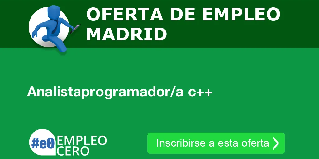 Analistaprogramador/a c++ Analistaprogramador/a c++