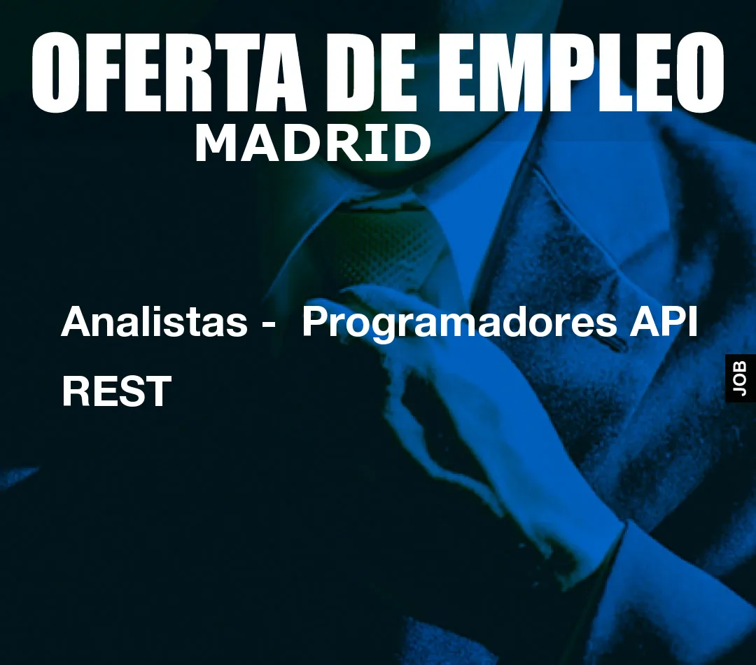 Analistas –  Programadores API REST