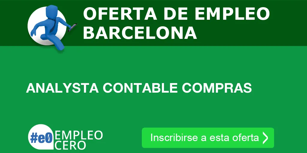 ANALYSTA CONTABLE COMPRAS ANALYSTA CONTABLE COMPRAS