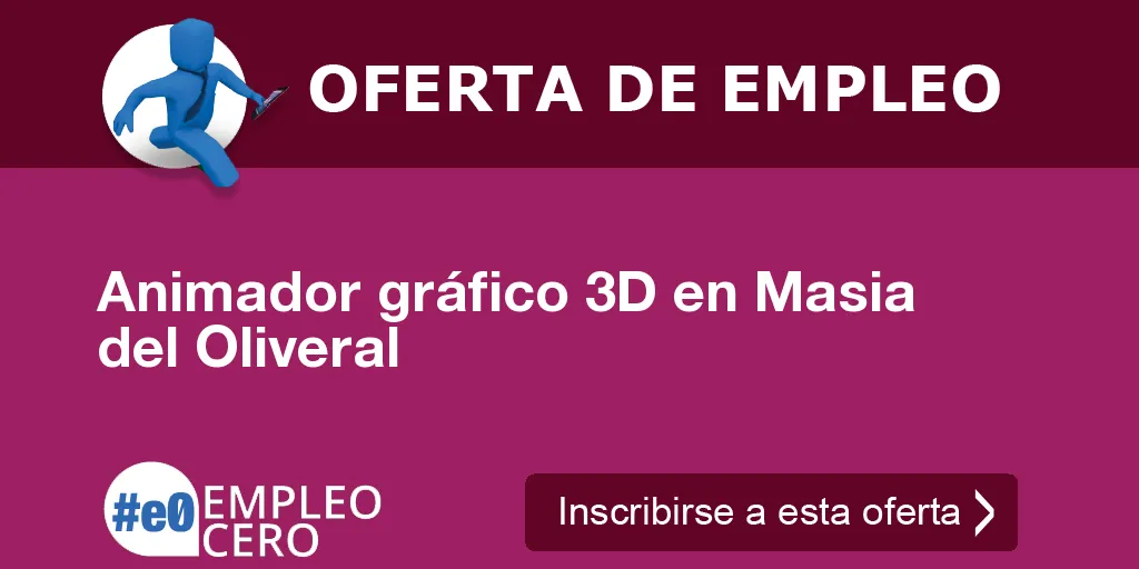 Animador gráfico 3D en Masia del Oliveral Animador gráfico 3D en Masia del Oliveral
