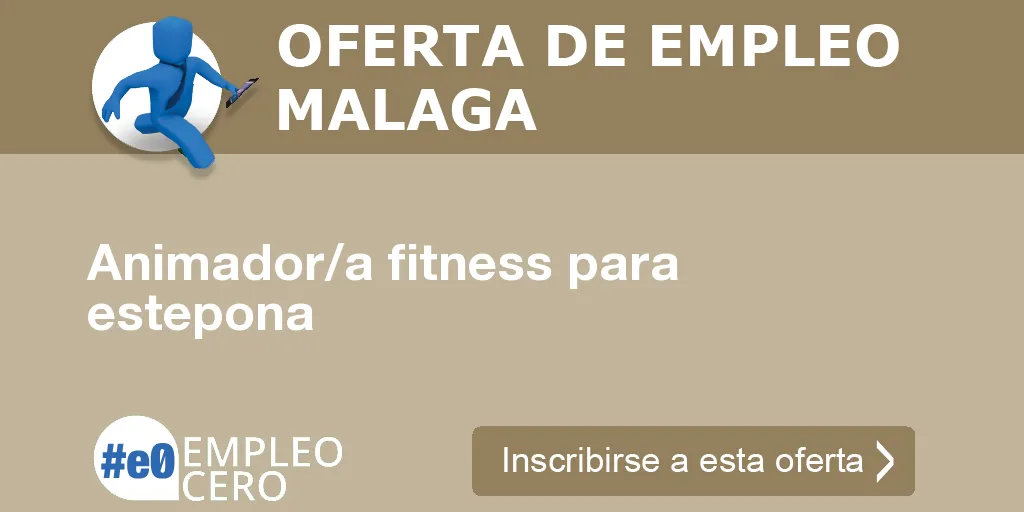 Animador/a fitness para estepona Animador/a fitness para estepona