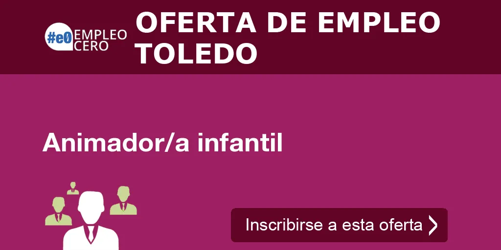 Animador/a infantil Animador/a infantil