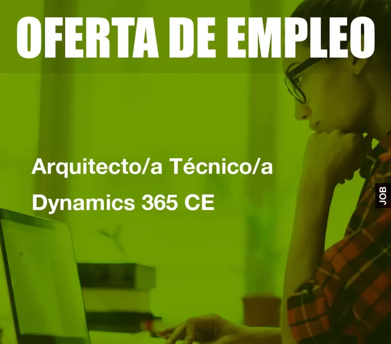 Arquitecto/a Técnico/a Dynamics 365 CE
