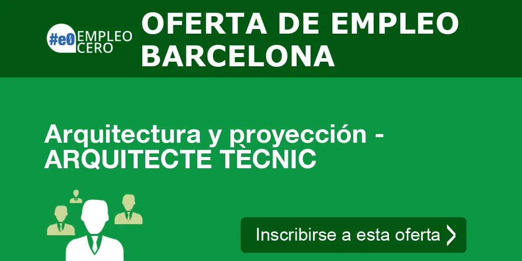 Arquitectura y proyección - ARQUITECTE TÈCNIC Arquitectura y proyección - ARQUITECTE TÈCNIC
